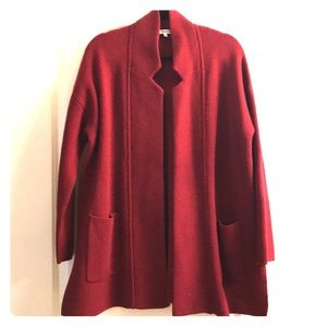 Madewell Spencer Sweater-Coat - Heather Burgundy